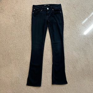 Express jeans sz 4 Stella jegging low rise dark blue pants boot cut
